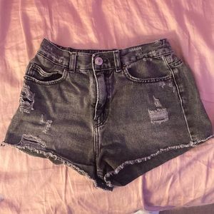Black demon Zara shorts for kids size 9 waist is 134cm